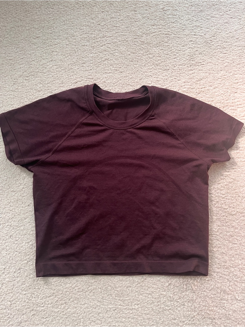 Lululemon Swiftly short sleeve Cropped Tee - Goodnight Plum 8